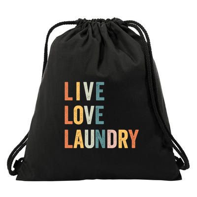 Live Love Laundery New Moms Drawstring Bag