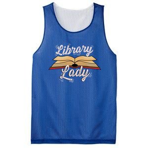 Library Lady Librarian Funny Gift Mesh Reversible Basketball Jersey Tank