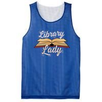 Library Lady Librarian Funny Gift Mesh Reversible Basketball Jersey Tank