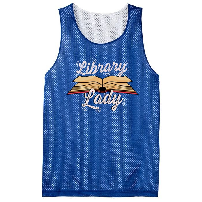 Library Lady Librarian Funny Gift Mesh Reversible Basketball Jersey Tank