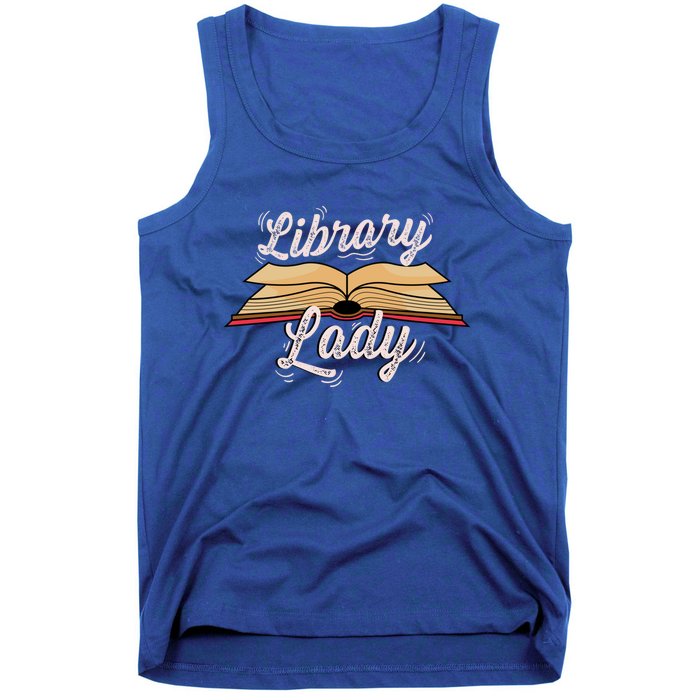 Library Lady Librarian Funny Gift Tank Top