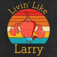 Livin Like Larry Funny Adult Drive Performance Visor