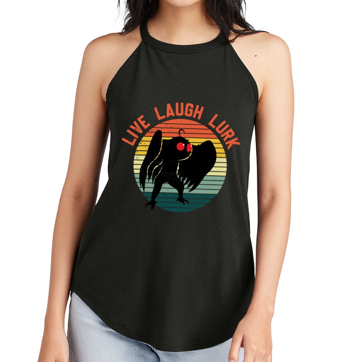 Live Laugh Lurk Women's Perfect Tri Rocker Tank