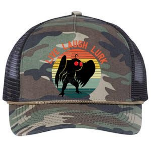 Live Laugh Lurk Retro Rope Trucker Hat Cap