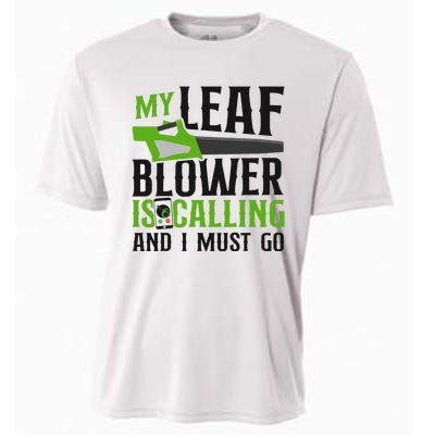 Landscaper Landscaping Landscape Architect Leaf Blower My Cooling Performance Crew T-Shirt