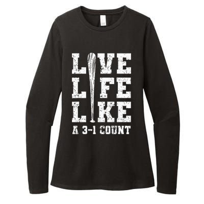 Live Life Like Baseball A 31 Count Womens CVC Long Sleeve Shirt