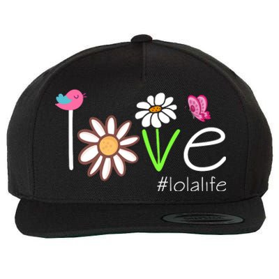 Love Lola Life Cute Matching Family Wool Snapback Cap