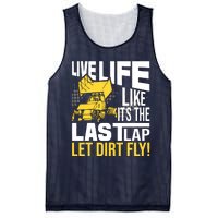 Live Life Like ItS The Last Lap Sprint Car Dirt Track Mesh Reversible Basketball Jersey Tank