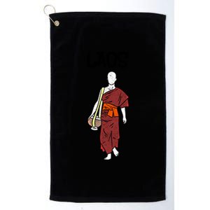 Laos Lao Laotian Proud Pray Prayer Monk Buddhist Buddha Cool Gift Platinum Collection Golf Towel