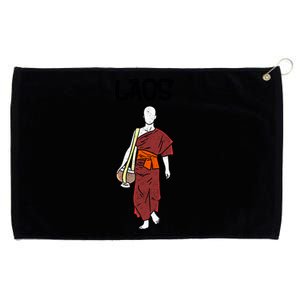 Laos Lao Laotian Proud Pray Prayer Monk Buddhist Buddha Cool Gift Grommeted Golf Towel