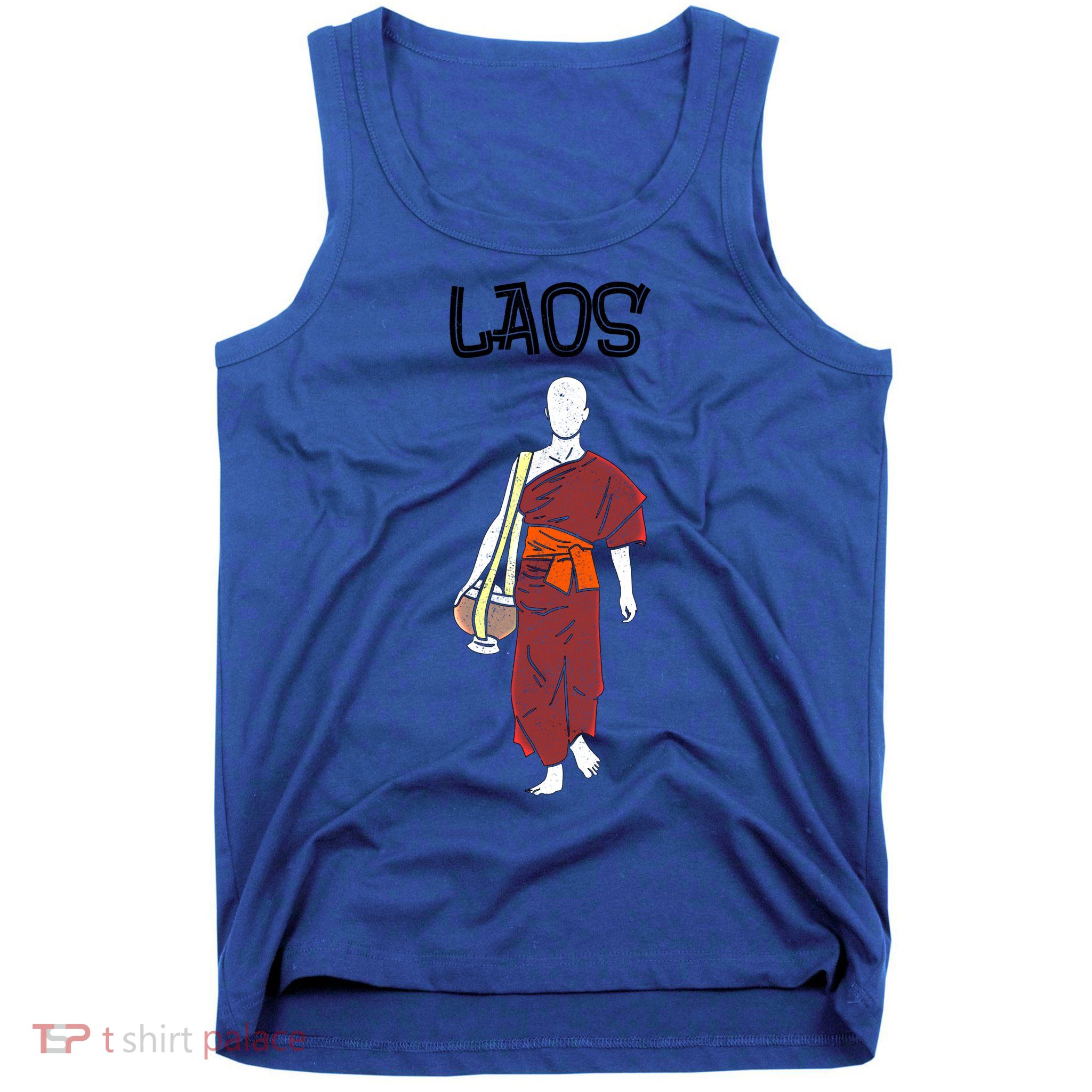 Laos Lao Laotian Proud Pray Prayer Monk Buddhist Buddha Cool Gift Tank Top