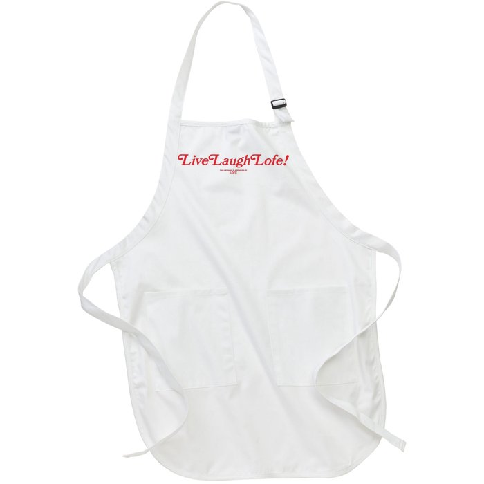 Live Laugh Lofe This Message Is Approved By Lofe Full-Length Apron With Pockets