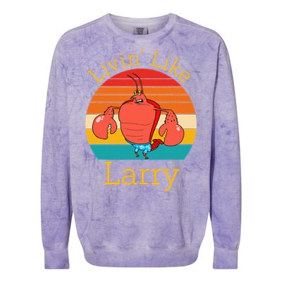 Livin Like Larry Colorblast Crewneck Sweatshirt