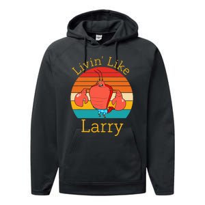 Livin Like Larry Performance Fleece Hoodie