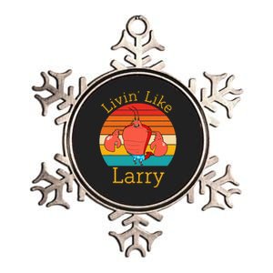 Livin Like Larry Metallic Star Ornament