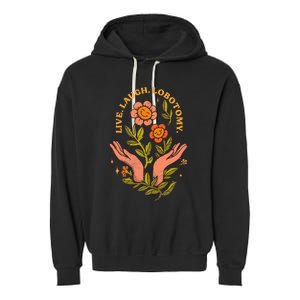 Live Laugh Lobotomy Garment-Dyed Fleece Hoodie