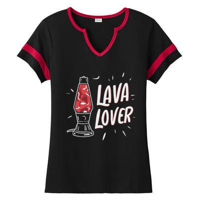 Lava Lover Lava Lamp Ladies Halftime Notch Neck Tee