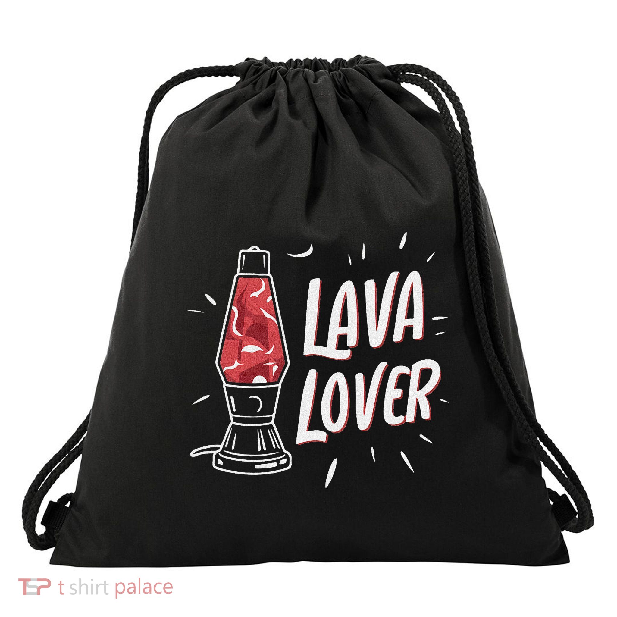 Lava Lover Lava Lamp Drawstring Bag