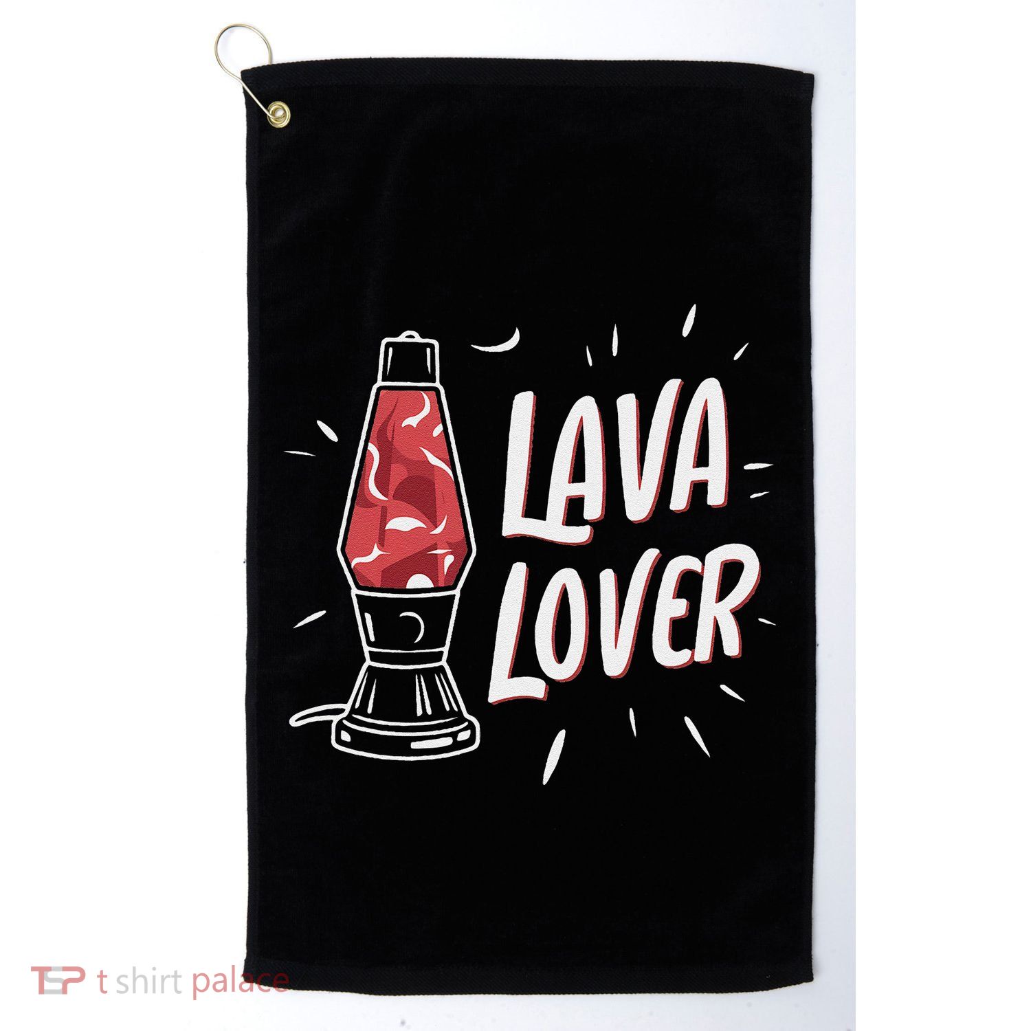 Lava Lover Lava Lamp Golf Towel