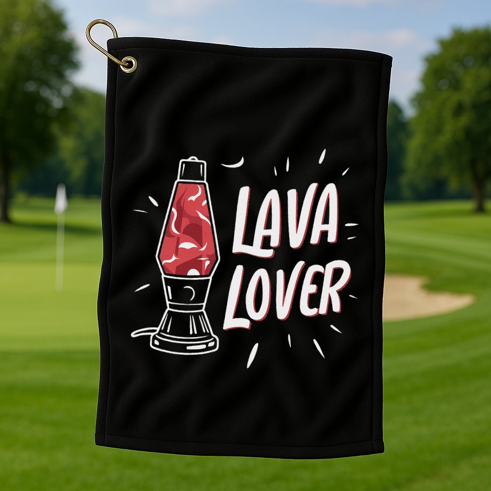 Lava Lover Lava Lamp Golf Towel