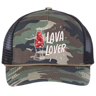 Lava Lover Lava Lamp Retro Rope Trucker Hat Cap