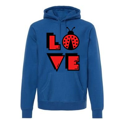 Love Ladybug Lady Bug I Love Ladybirds Lucky Insects Gift Premium Hoodie