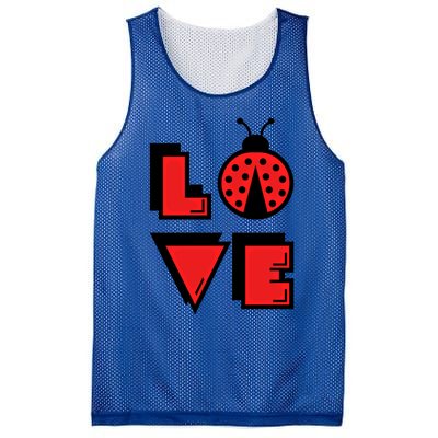 Love Ladybug Lady Bug I Love Ladybirds Lucky Insects Gift Mesh Reversible Basketball Jersey Tank