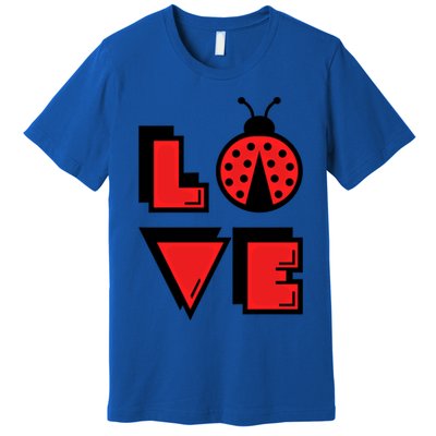 Love Ladybug Lady Bug I Love Ladybirds Lucky Insects Gift Premium T-Shirt