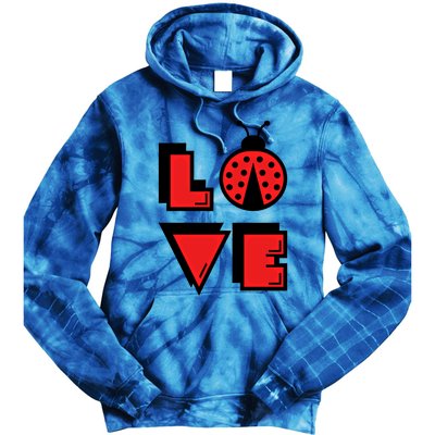 Love Ladybug Lady Bug I Love Ladybirds Lucky Insects Gift Tie Dye Hoodie