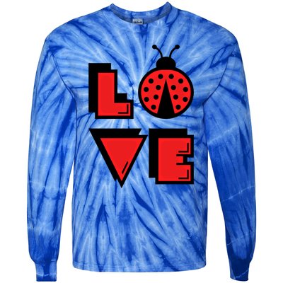 Love Ladybug Lady Bug I Love Ladybirds Lucky Insects Gift Tie-Dye Long Sleeve Shirt