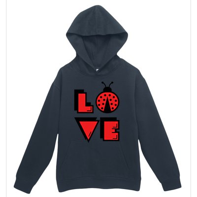 Love Ladybug Lady Bug I Love Ladybirds Lucky Insects Gift Urban Pullover Hoodie