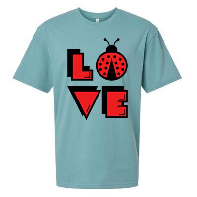 Love Ladybug Lady Bug I Love Ladybirds Lucky Insects Gift Sueded Cloud Jersey T-Shirt