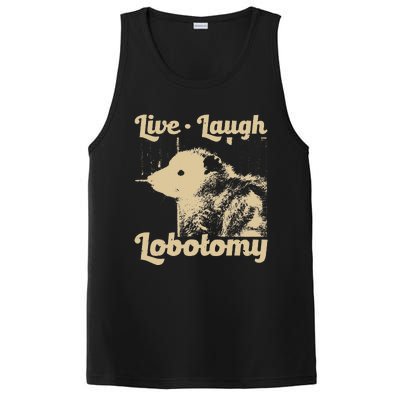 Live Laugh Lobotomy Lobotomies Opossum Lovers PosiCharge Competitor Tank