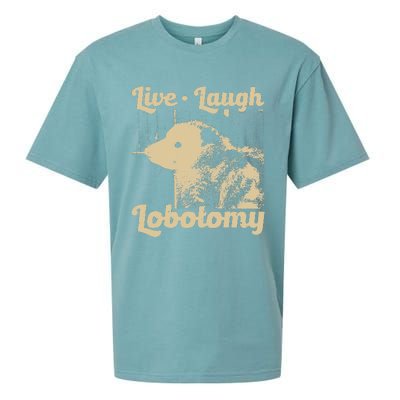 Live Laugh Lobotomy Lobotomies Opossum Lovers Sueded Cloud Jersey T-Shirt