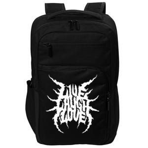 Live Laugh Love Death Metal Style Impact Tech Backpack