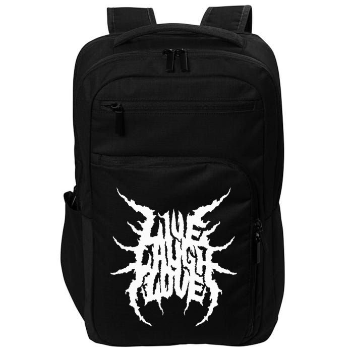 Live Laugh Love Death Metal Style Impact Tech Backpack