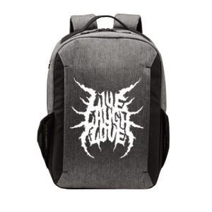 Live Laugh Love Death Metal Style Vector Backpack