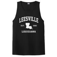 Leesville Louisiana LA Vintage State Athletic Style PosiCharge Competitor Tank