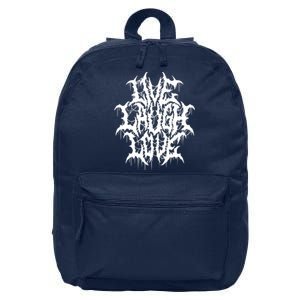 Live Laugh Love Black Metal Parody 16 in Basic Backpack