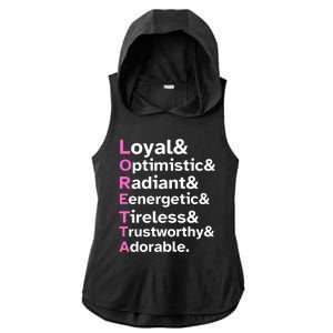 Loretta Lynn Ladies PosiCharge Tri-Blend Wicking Draft Hoodie Tank