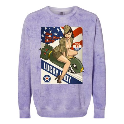 Lucky Lady Colorblast Crewneck Sweatshirt