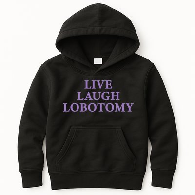 Live Laugh Lobotomy Funny Ironic 2000s Goth Punk Emo Kids Hoodie