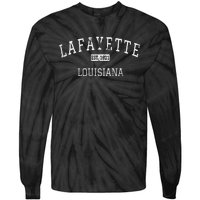 Lafayette Louisiana La Vintage Tie-Dye Long Sleeve Shirt