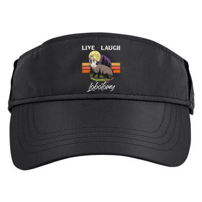 Live Laugh Lobotomy Opossum Funny Possum Lobotomies Adult Drive Performance Visor