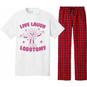 Live Laugh Lobotomy Flower Meme Pajama Set