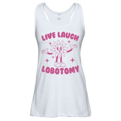 Live Laugh Lobotomy Flower Meme Ladies Essential Flowy Tank
