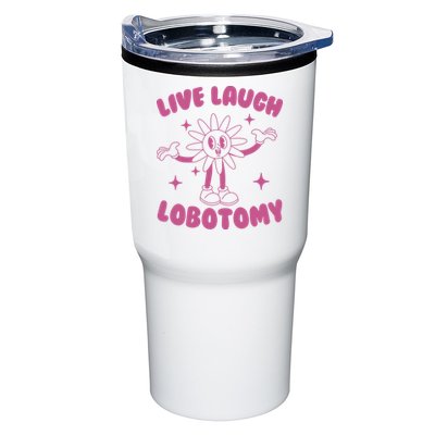 Live Laugh Lobotomy Flower Meme Tumbler