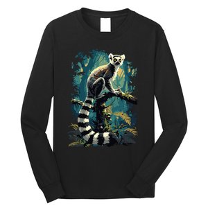 Lemurs Lemur Long Sleeve Shirt