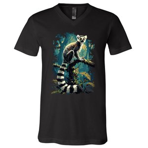 Lemurs Lemur V-Neck T-Shirt