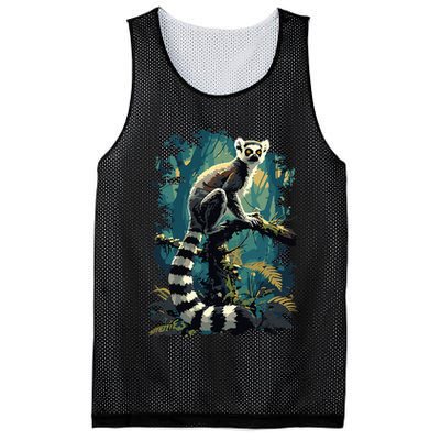 Lemurs Lemur Mesh Reversible Basketball Jersey Tank